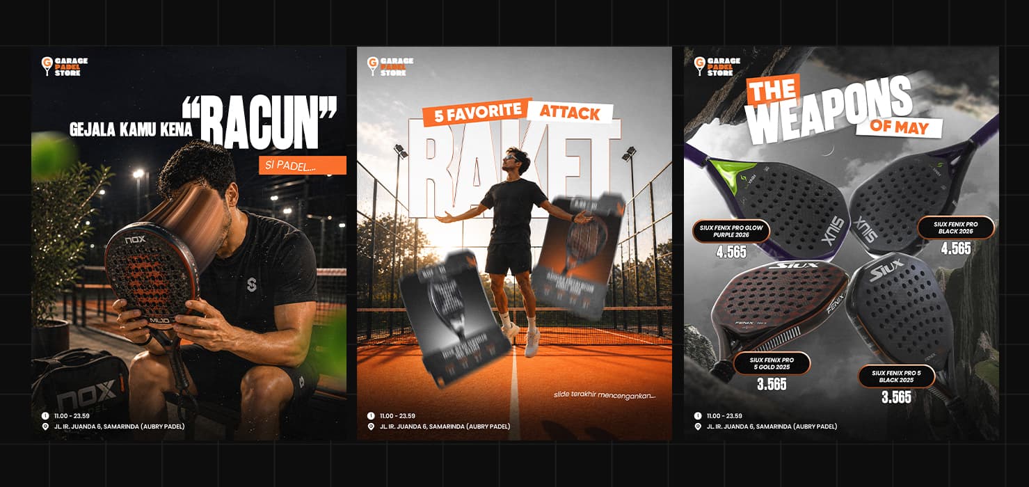 GARAGE PADEL STORE - SOCIAL MEDIA CAMPAIGN PROJECT cover 3