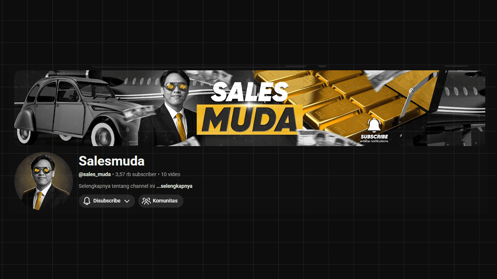 SALES MUDA - YOUTUBE BANNER PROJECT section 1