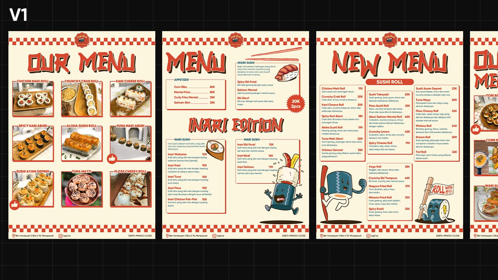 LAGI RICE - SUSHI MENU PROJECT section 5