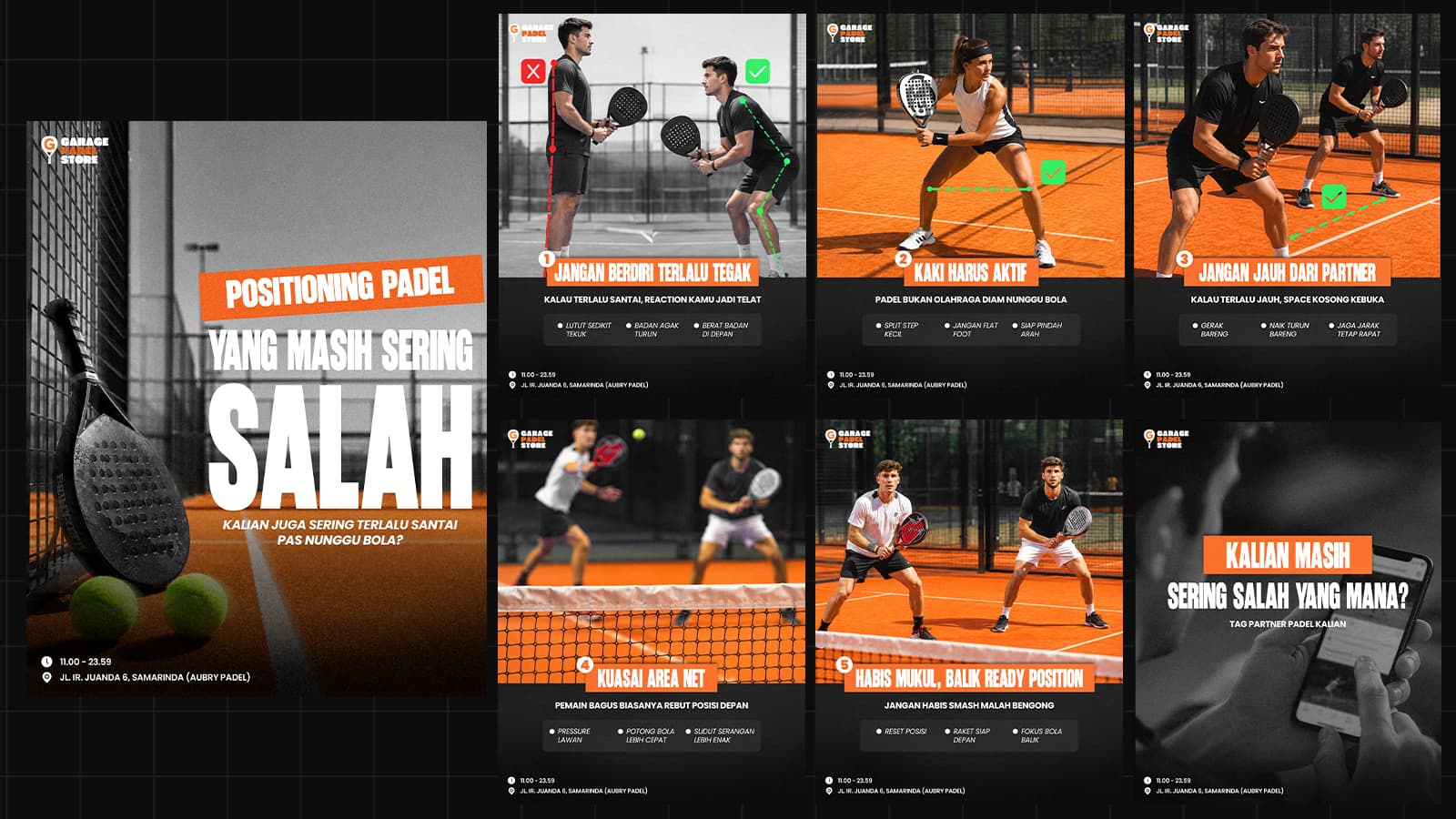 GARAGE PADEL STORE - SOCIAL MEDIA CAMPAIGN PROJECT section 4